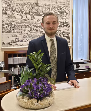 Roman Librenz - Rezeptionist ©Hotel Austria Wien Mitarbeiterfoto - Roman Librenz